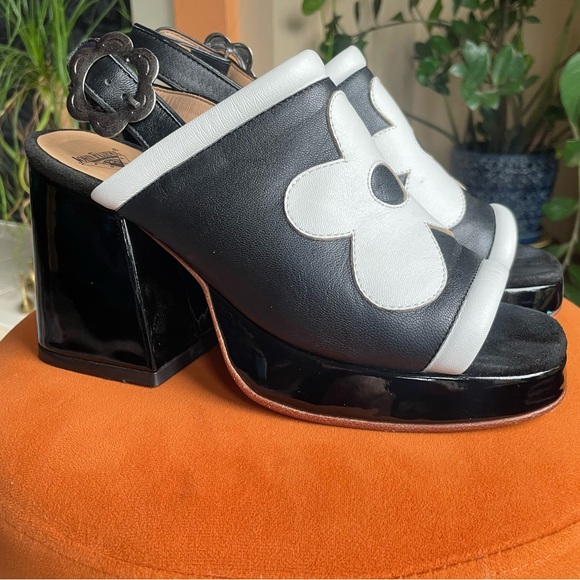 John Fluevog Shoes - John Fluevog slingback platforms
